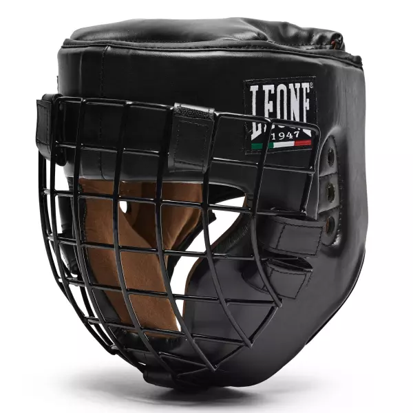 CS424 Casco para deportes de contacto con rejilla Leone 1947 “Fighter” BOXEO