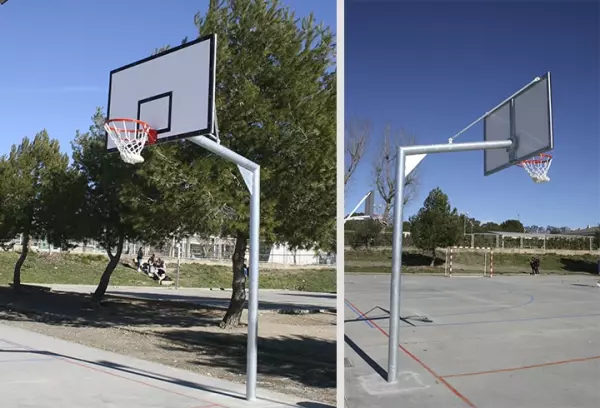 Canastas baloncesto y minibasket escolar fija “Nápoles”