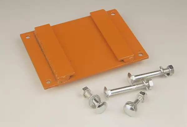 Placa con guía para aros de baloncesto y minibasket