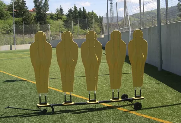 Barrera jugadores de fútbol de PVC antichoque