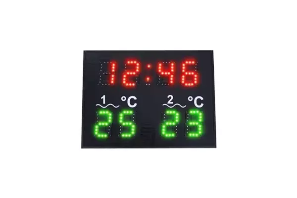 Reloj/Termómetro digital para piscina