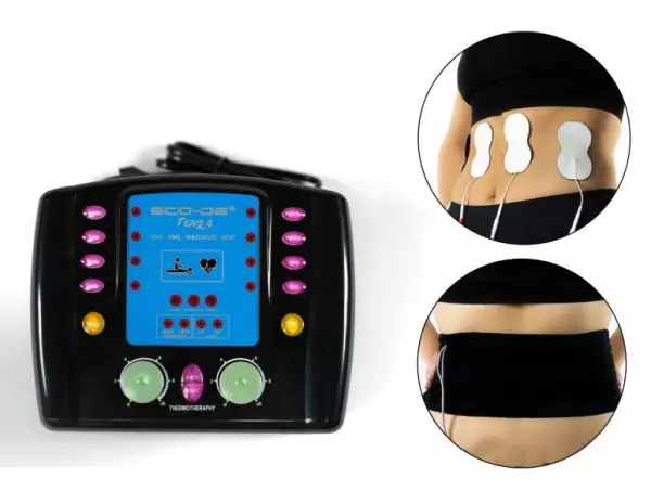 ELECTROESTIMULADOR DOBLE CANAL 4 MODOS DE MASAJE TENS FOUR ECO-DE ECO-311