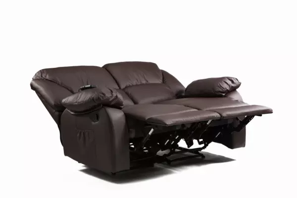 ECODE Sofa Canapé Dos Plazas Reclinable con Masaje ECO-8590/2 Marrón/NEGRO/BEIGE