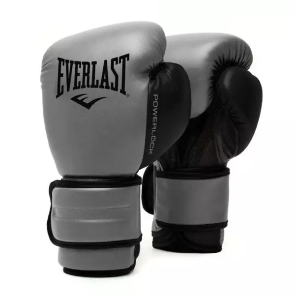 EVERLAST GUANTES POWERLOCK 2 TRAINING CHARCOAL BOXEO