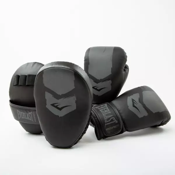 EVERLAST JUNIOR KIT PROSPECT 2 : MITT+GUANTE BLACK/GREY MANOPLA