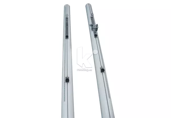 POSTES DE VOLEIBOL ALUMINIO, Ø 120 MM, PARA ANCLAR (TENSOR CON CABRESTANTE)