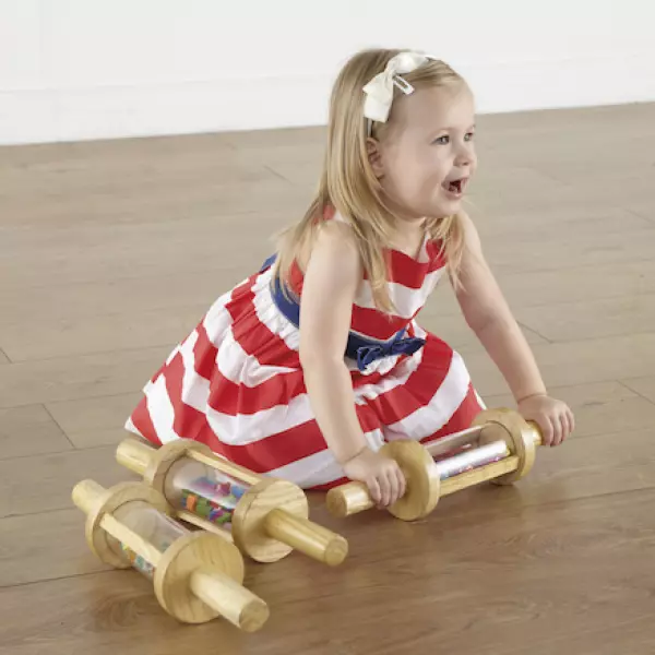 3 Cilindros de madera roller AULA SENSORIAL