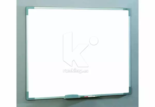 PIZARRA MAGNÉTICA ACERO VITRIFICADO BLANCO. MARCO DE ALUMINIO. 122X100CM