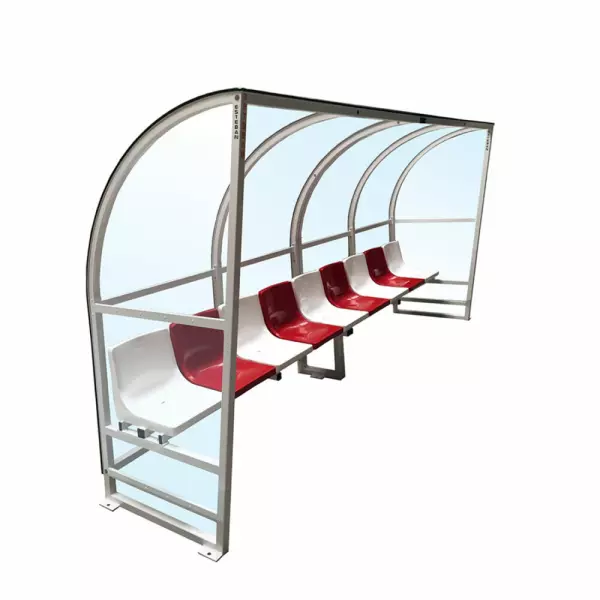 Marquesina suplentes 4 m asiento individual