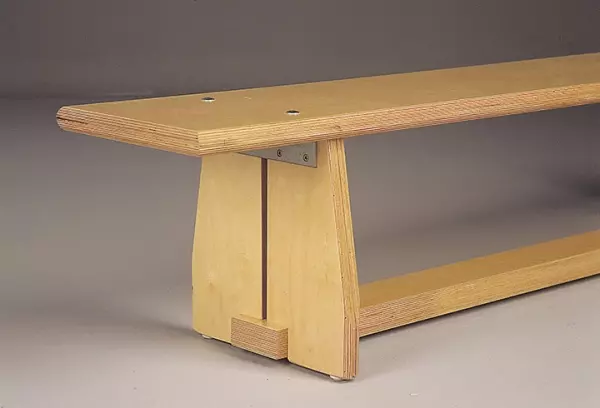 Banco sueco abedul con patas de madera