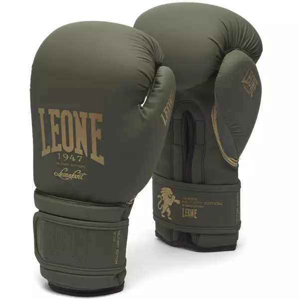 GN059G Guantes de Boxeo “Verde Militar para mujer Leone 1947
