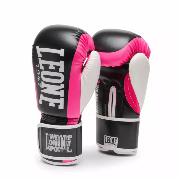 Guantes de Boxeo LOGO WACS GN333  Guantes de Boxeo Leone 1947 “WACS” Color Fucsia para mujer