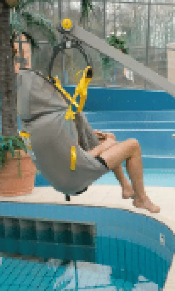 Arnés estándar y barra ELEVADOR GRUA PISCINAS