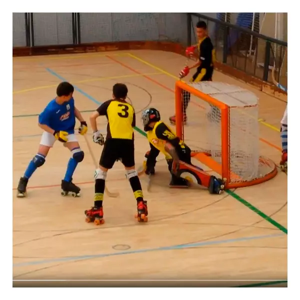 JUEGO PORTERIAS HOCKEY PATINES COMPETICION