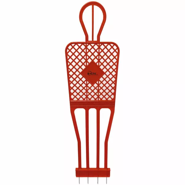 Jugador Barrera De Plástico Elite 180 Cm CUATRO ENGANCHES AL SUELO AZUL/ROJO