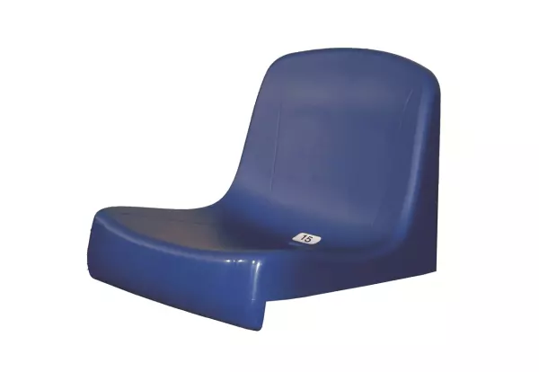 ASIENTO MONOBLOQUE CON RESPALDO ROJO/AZUL