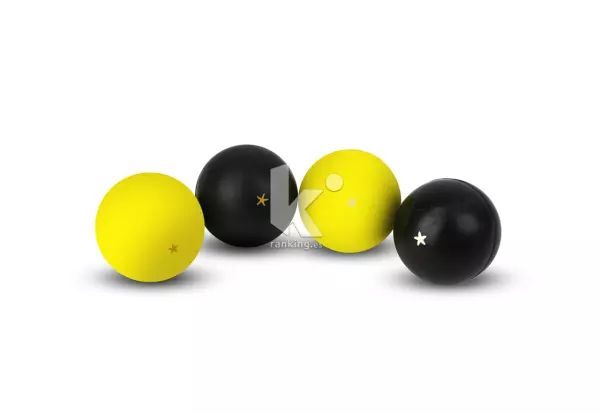 PELOTA GOMA PRINCIPIANTES AMARILLA PARA PALA - ESTRELLA AMARILLA