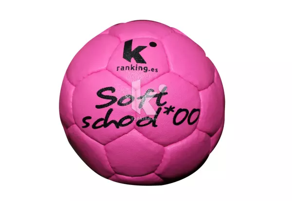 BALÓN BALONMANO SOFT SCHOOL TALLA 00. ROSA FLUO