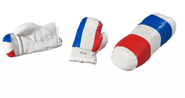KIDS BOXING SET FRANCE GUANTES Y SACO BOXEO