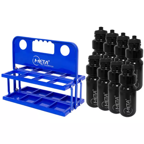 Kit De Botellero Plegable Con 8 Botellas