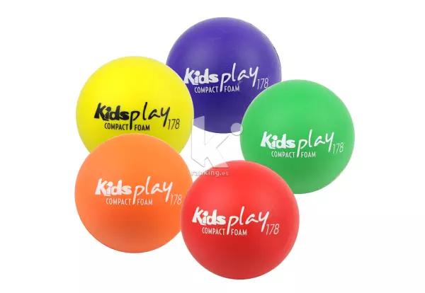 BALON MULTIUSO KIDS PLAY COMPACT FOAM Ø 178MM. SET 5 UDS.1 X COLOR