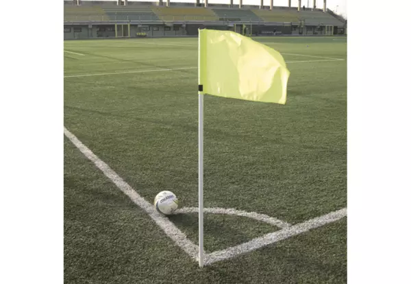 KIT 4 BANDERINES CORNER FLEXIBLES Ø30MM. ANTI-LESIÓN BLANCO.FUTBOL