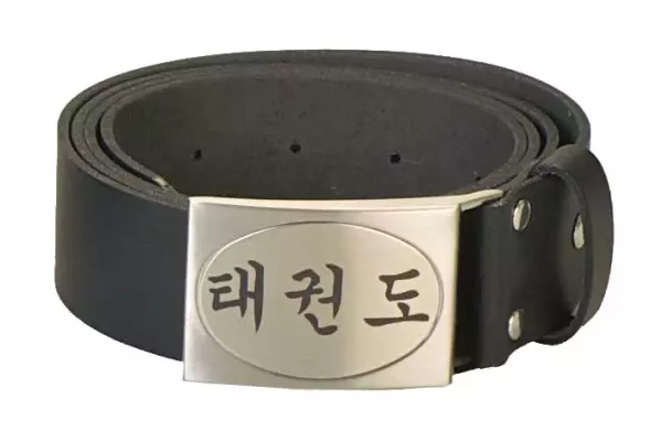 CINTURÓN DE CUERO KANJI JUDO/KARATE/TAEKWONDO 140 CM