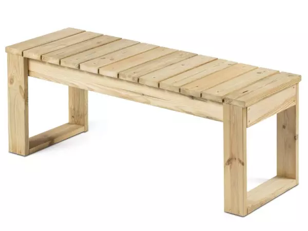 Banqueta Viena PORTES GRATIS 102X40X47/122X4047 jardin
