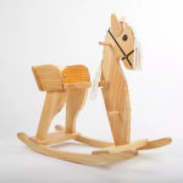 Caballo balancín de madera