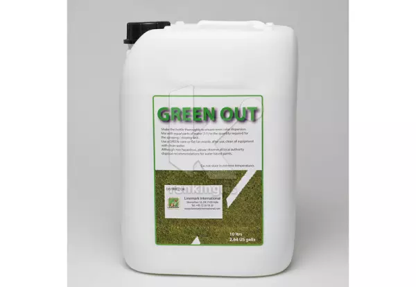 Pintura Verde GreenOut cubre lineas. Bidon 10 litros