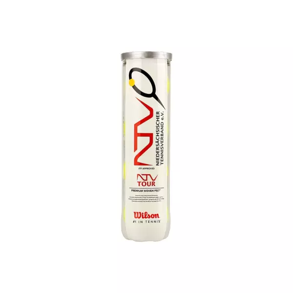 BOTE 4 PELOTAS DE TENIS WILSON "NTV TOUR"#