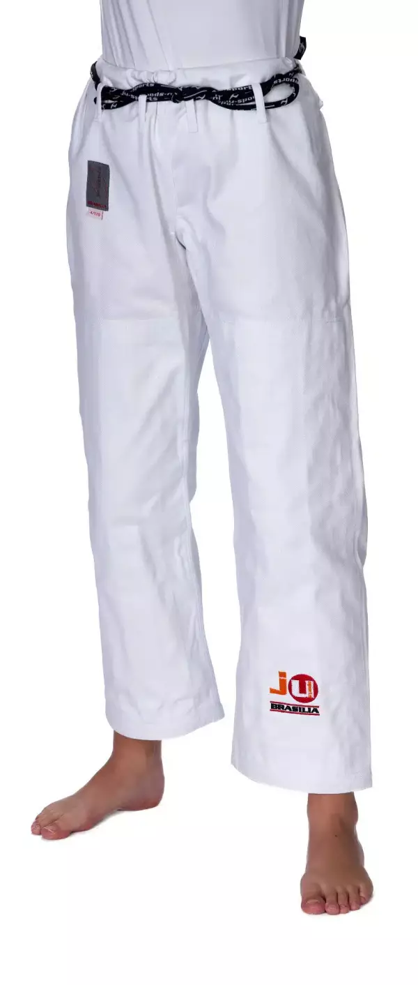 PANTALÓN BLANCO JUDO "BRASILIA" CON CORDÓN JUSPORTS