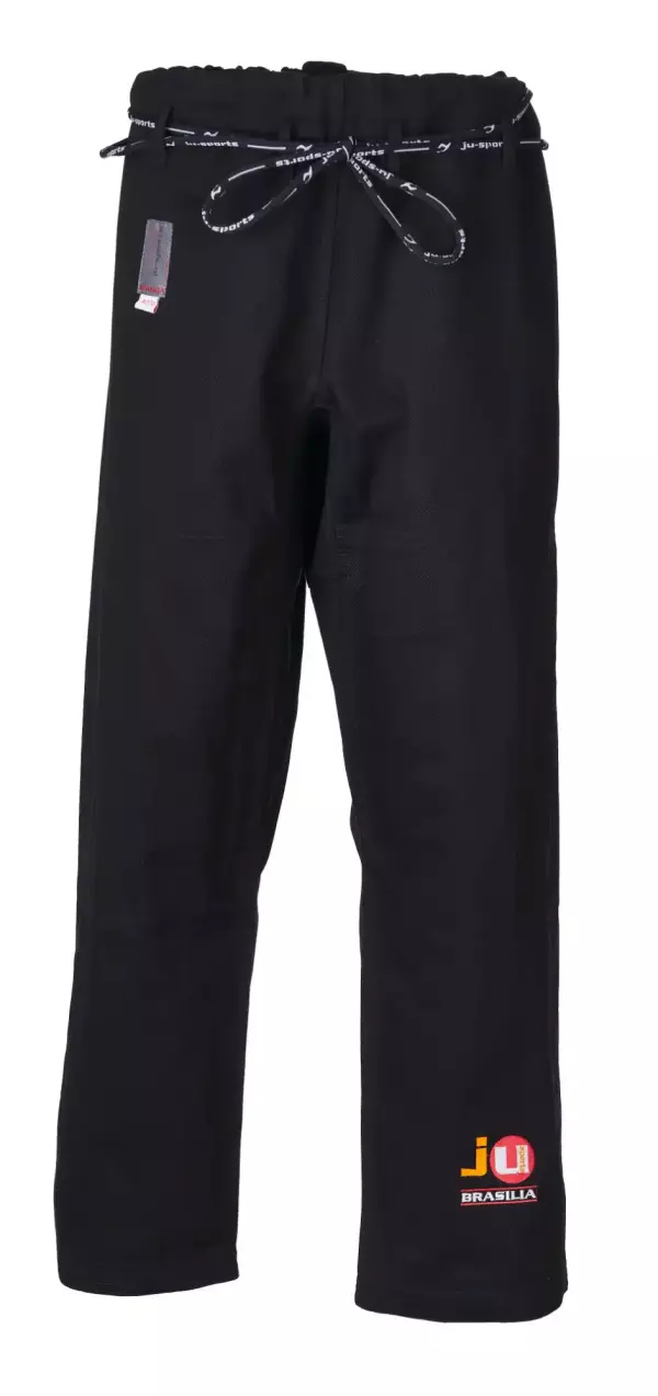 PANTALÓN NEGRO JUDO "BRASILIA" CON CORDÓN JUSPORTS