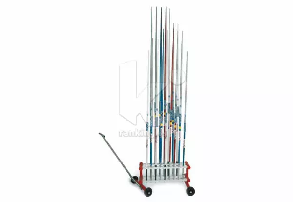 SOPORTE CON RUEDAS, PARA JABALINAS. POLANIK. ACERO.CAPACIDAD 18 UDS.