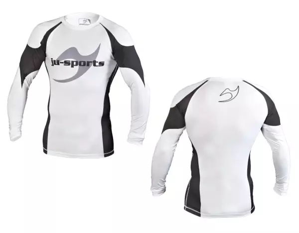 RASHGUARD UNDER GI PRO C13 BLANCO MANGA LARGA JUSPORTS CAMISETA DE COMPRESION