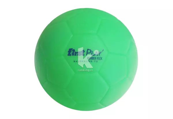 BALÓN BALONMANO FIRST PLAY RUBBER FLEX TALLA 0, VERDE