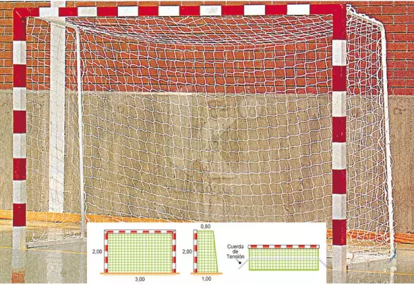 RED BALNM/FS NYLON TRENZADO 4,5MM. M100 (0,80X1) JUEGO 2 UDS. BLANCA