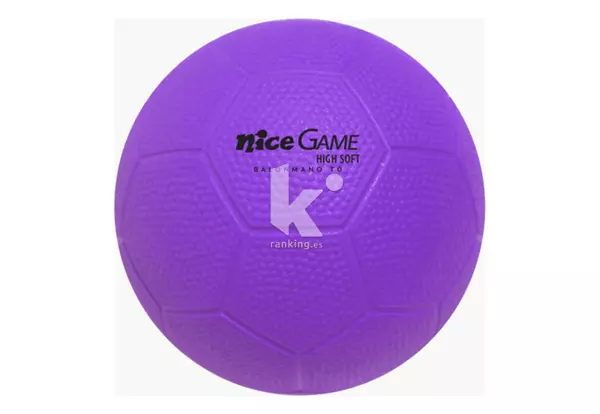 BALÓN BALONMANO NICE GAME HIGH SOFT -TALLA 0, VIOLETA NEÓN