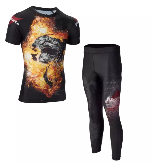 SET RASHGUARD + LEGGINGS "DARK LINE" JUSPORTS