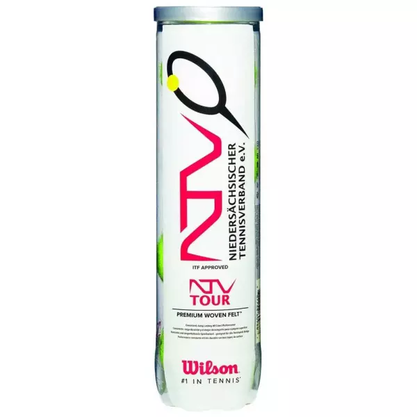 Bote 4 pelotas tenis WILSON NTV TOUR#