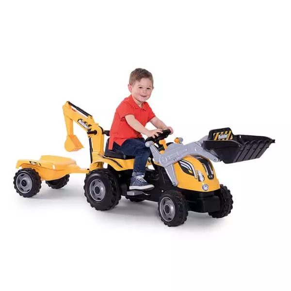 Tractor a pedales Builder Max  (710301) PEDALES CON REMOLQUE