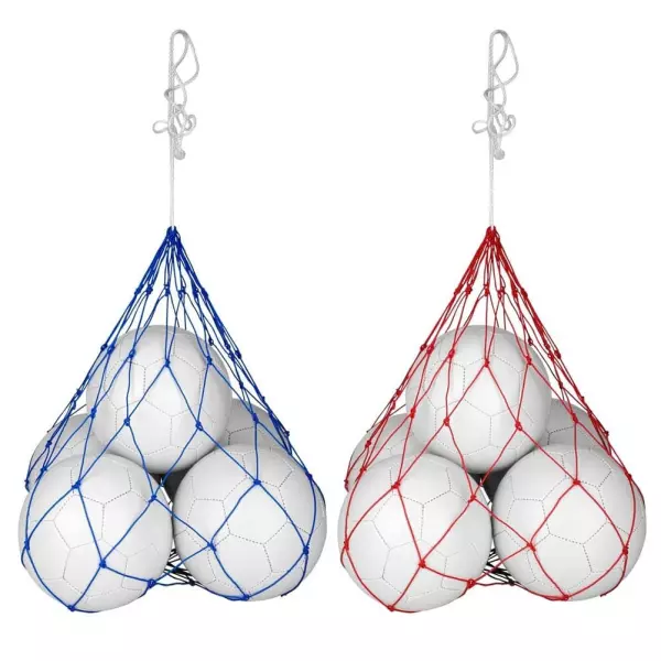 Red Portabalones para 5 Pelotas – Malla de Transporte Reforzada – Capacidad Balones Talla 5 – Ideal para Entrenadores y Clubes