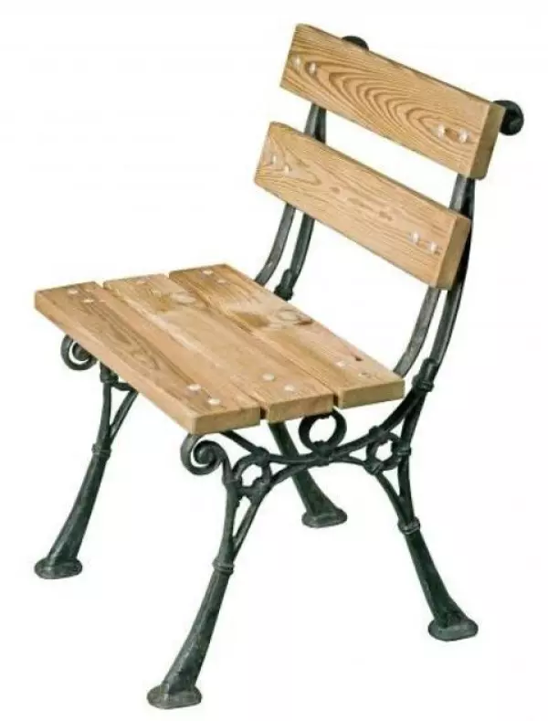 Silla exteriores madera acero MODELO VENECIA