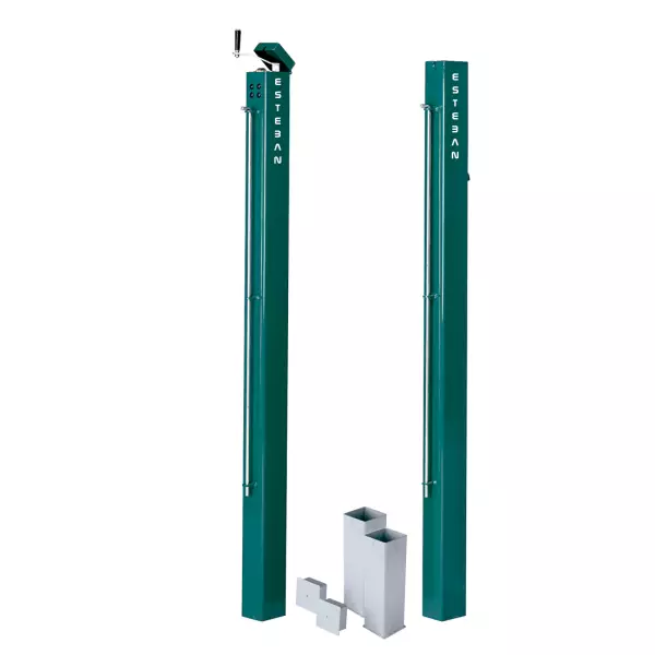Postes tenis acero competición con anclajes TP00020