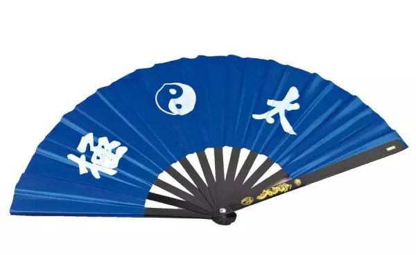 ABANICO DE TAI CHI AZUL
