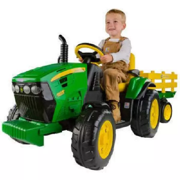 John Deere Ground Force 12V con Remolque