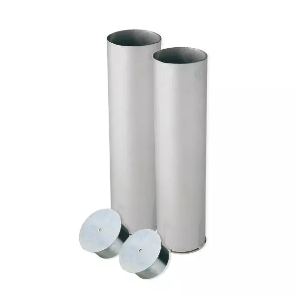 JUEGO ANCLAJES PARA POSTES DE VOLEIBOL DE 90MM COMPETICION INCUYE TAPAS CILINDRO
