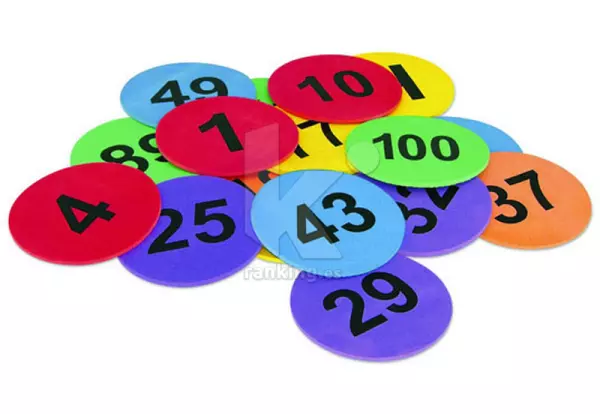 MARCAS DE SUELO. NUMERADAS DEL 1 AL 10. SET 10 UDS.