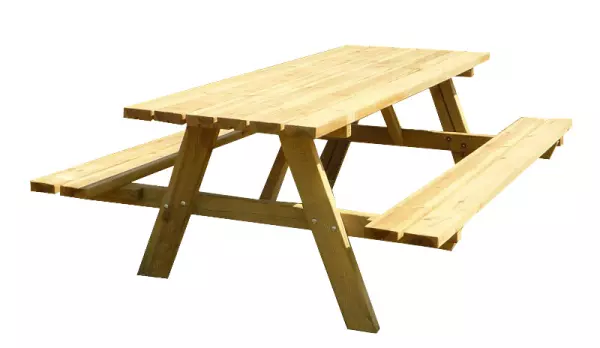 Mesa bancos picnic merendero 2x1,60