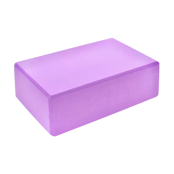 Bloque yoga foam 8cm. LILA. 23x15cm LADRILLO